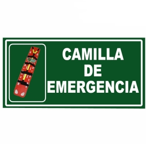 Señalización Camilla De Emergencia