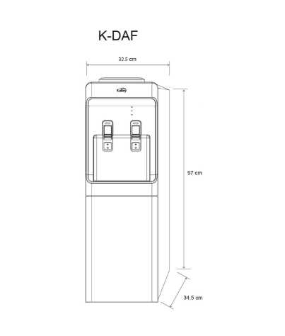 Dispensador de Agua para red hidráulica Kalley  Ref: K-DAF