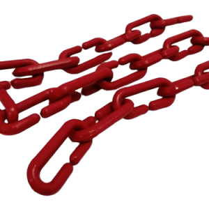 Cadena Eslabonada Plástica Roja