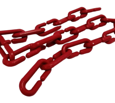 Cadena Eslabonada Plástica Roja