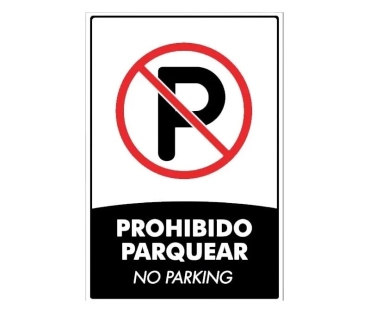 Señal Prohibido Parquear