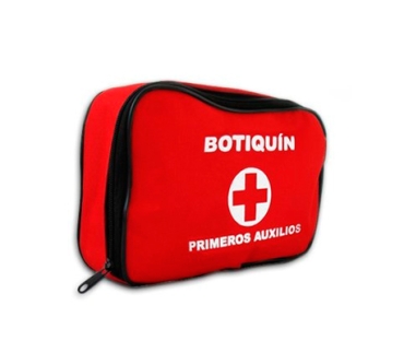 Botiquín Maletín Primeros Auxilios De Carretera Rojo