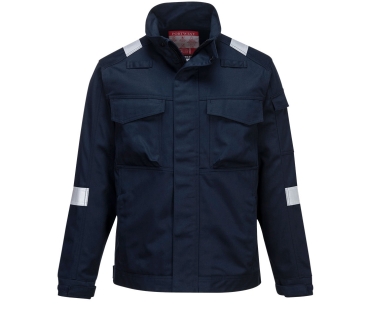 Chaqueta Ignifuga para soldar Azul Navy PortWest FR68