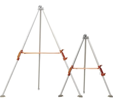 Trípode telescópico de aluminio