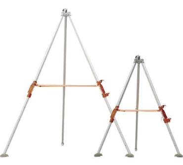 Trípode telescópico de aluminio