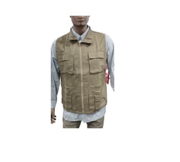 Chaleco Tipo Periodista Caqui