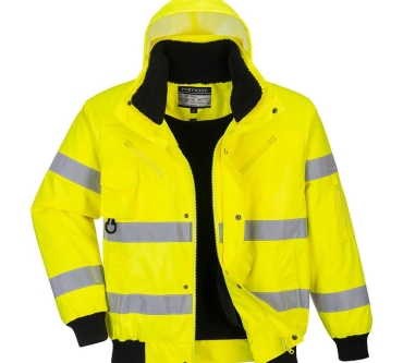 Chaqueta de alta visibilidad para cuartos fríos