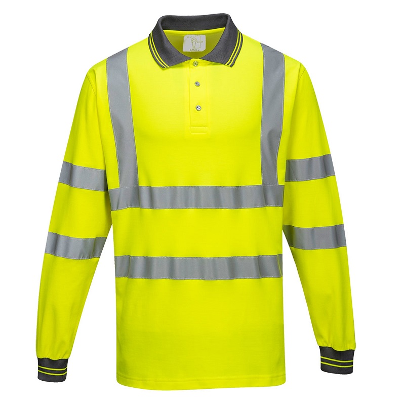 Camiseta manga larga de alta visibilidad reflectiva amarilla S178 PortWest
