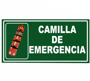 Señalización Camilla De Emergencia