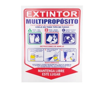 Señal de Extintor Multipropósito