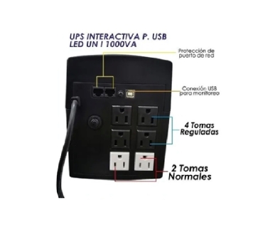 Ups interactiva unitec 1000va