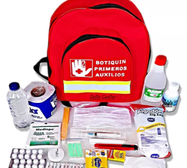 Botiquín de emergencia tipo maletín con 24 productos