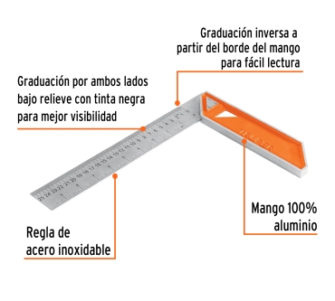 Escuadra de 25 cm Truper Ref. T14374
