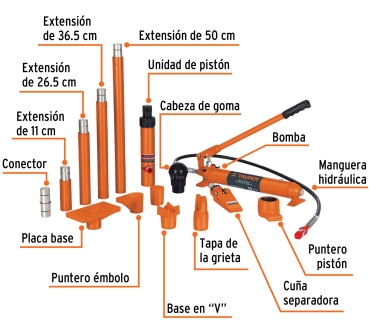 Porto power hidráulico de 10 Ton Truper