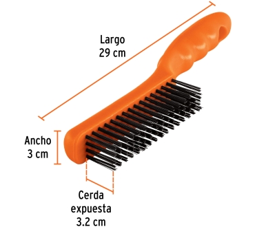 Cepillo de Alambre Truper 4 x16 Hileras Ref: T11559