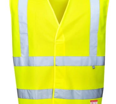 Chaleco Ignifugo de alta visibilidad Antiestático Portwest FR71