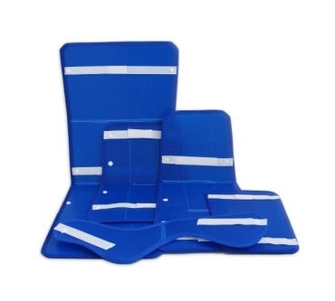 Kit de férulas x 5 piezas para inmovilización de cartón plástico