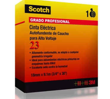Cinta eléctrica Autofundente 3M para alto voltaje