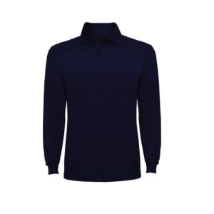 CamiBuzo tipo polo Manga Larga Azul Oscuro Hombre