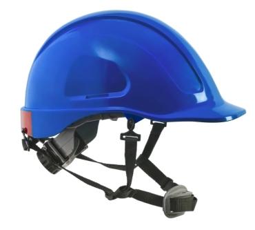 Casco Zubiola de Seguridad Tipo Industrial Tipo II Alta Visibilidad 6 apoyos, Con Barbuquejo y Ratchet Azul Ref. 11888903