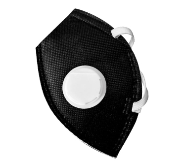 Mascarilla con filtro de carbón activado Negra Marca Life