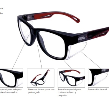 Gafas de Seguridad Lente formulado KIM 66 Heraclex RX AL273