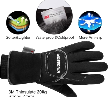 Guante para Frío Térmico e Impermeable - KINGSBOM: Protección Total en Climas Extremos