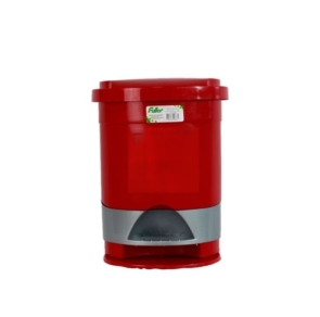 papelera-pedal-redonda-roja