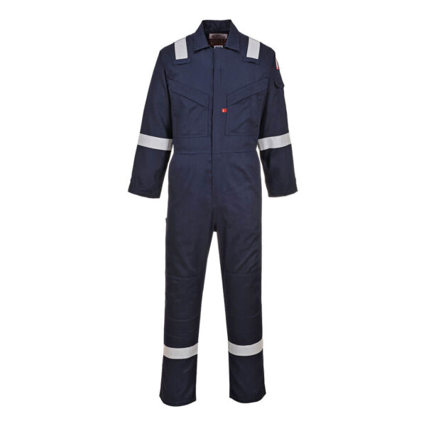 Overol Ignífugo Azul Navy Portwest FR518 – Máxima protección en entornos de alto riesgo