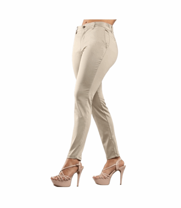 Pantalón en Dril Stretch Caqui para Dama