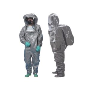 Traje químico desechable gris Encapsulado ChemMAX 3REF:CT3S450