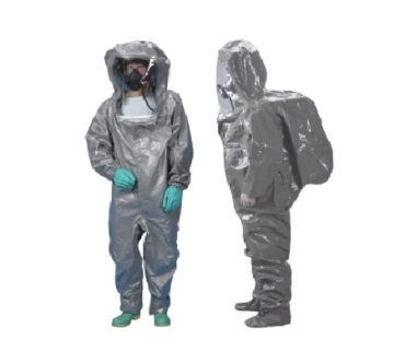 Traje químico desechable gris Encapsulado ChemMAX 3REF:CT3S450