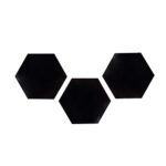 TABLEROS HEXAGONALES NEGROS SET X3