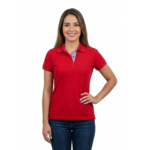 Camiseta Tipo Polo Roja