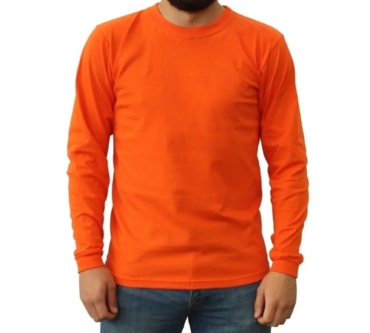 camiseta-tshirt-larga-naranja