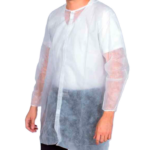 Bata Industrial Desechable Blanca